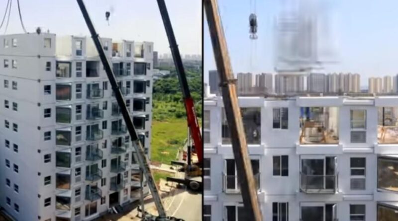 INCREDIBIL cum reușesc chinezii să construiască un bloc de 10 etaje în 28 de ore